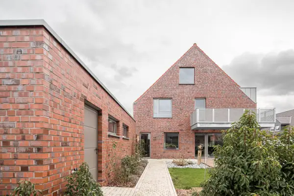 Einfamilienhaus in Telgte: Perspektive von Süden