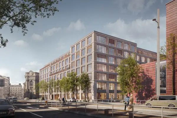 Stadtquartier »Urbanum 1« in Leipzig: Visualisierung von Nordost