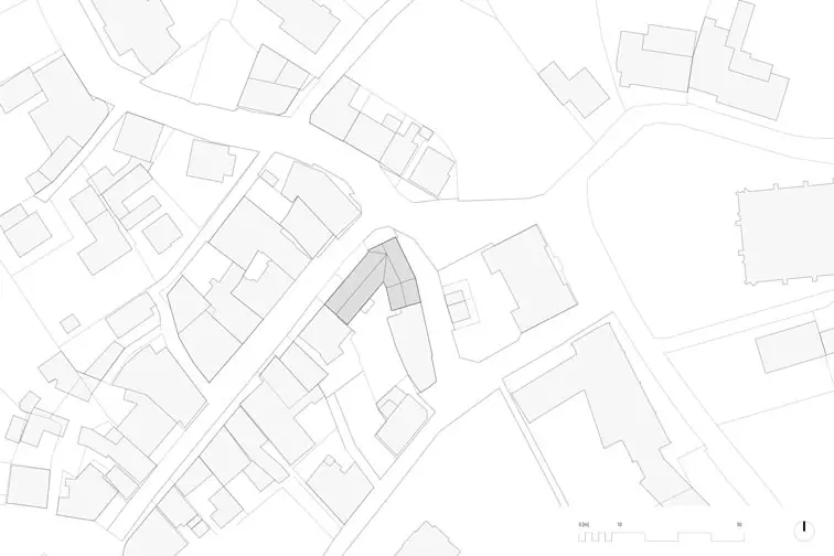 Analyse der Stadtmorphologie: Der Neubau bildet städtebaulich dominante Eckbebauung Analyse der Stadtmorphologie: Der Neubau bildet städtebaulich dominante Eckbebauung