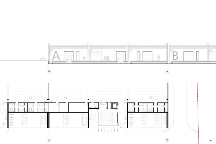 Grundriss Erdgeschoss, Ansicht Laderampe Grundriss Erdgeschoss, Ansicht Laderampe