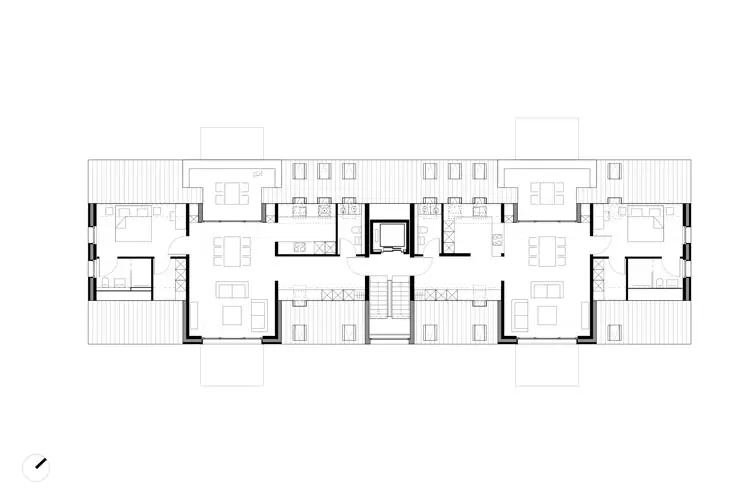 Im Dachgeschoss gibt es Dachterrassen und viel Platz in den großen Zwerchhäusern Im Dachgeschoss gibt es Dachterrassen und viel Platz in den großen Zwerchhäusern