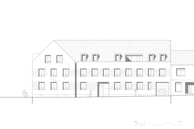 Ansicht Nord-West / Emsdettener Straße: als Hochparterre ist auch das Erdgeschoss zum Wohnen attraktiv Ansicht Nord-West / Emsdettener Straße: als Hochparterre ist auch das Erdgeschoss zum Wohnen attraktiv